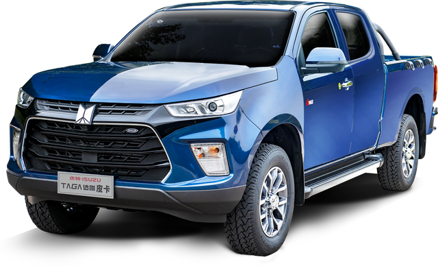  庆铃五十铃白色双排驾驶室载货汽车QL1030BZHW